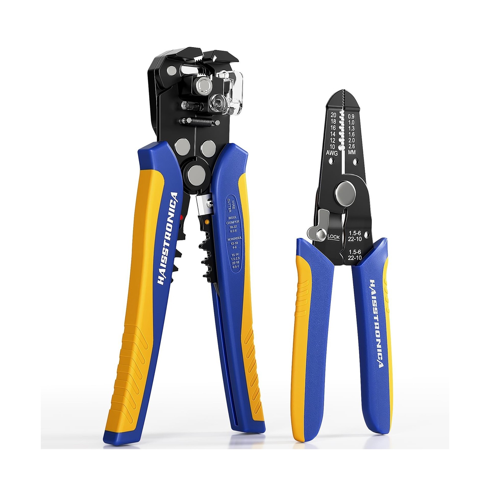 haisstronica Wire Stripper Tool Set, 10-24 AWG Self-Adjusting &... USA FAST SHIP
