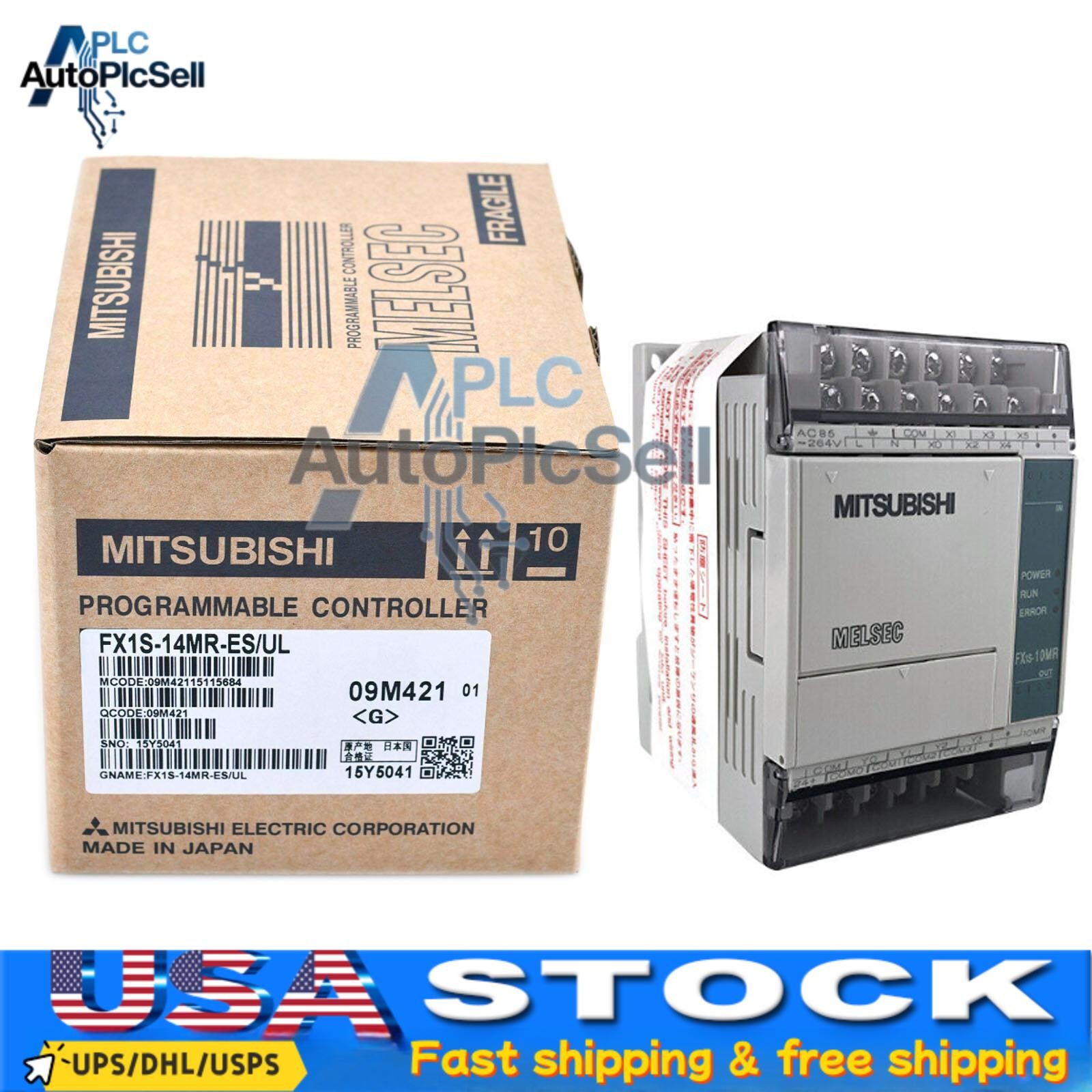 New In Box MITSUBISHI FX1S-14MR-ES/UL (FX1S14MRESUL) Programmable Controller