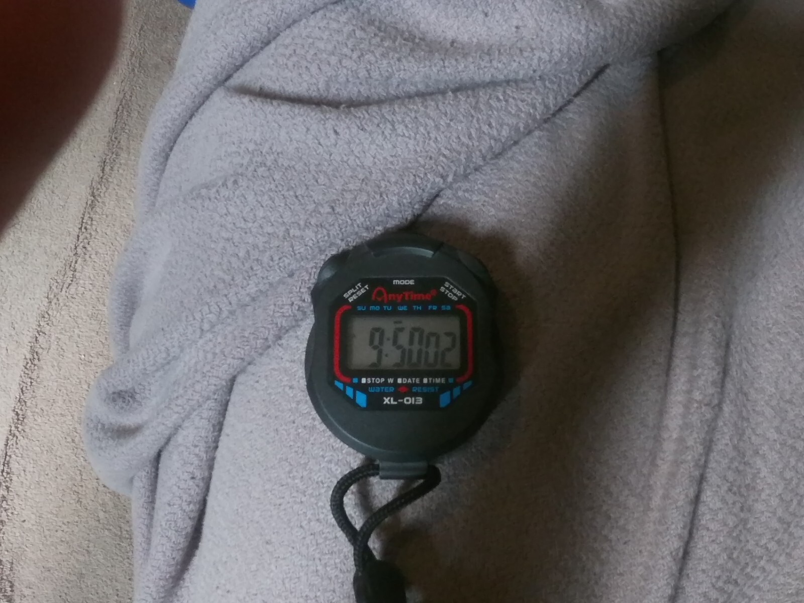 Multi-functional Handheld Anytime Sports Black Stopwatch