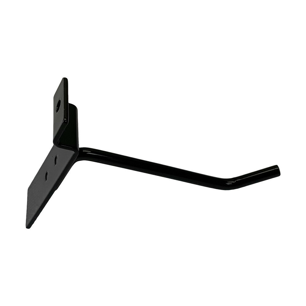 4" Slatwall Hook Panel Display Hooks, 1/4" Thickness Metal, Black - PACK 2