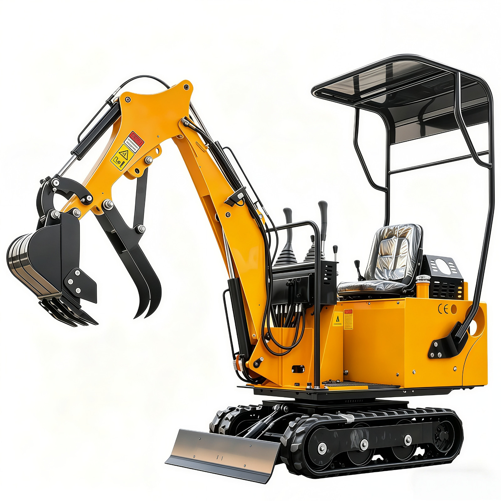 Mini Excavator 0.8Ton Mini Digger Crawler 13.5HP Gasoline Engine US Stock