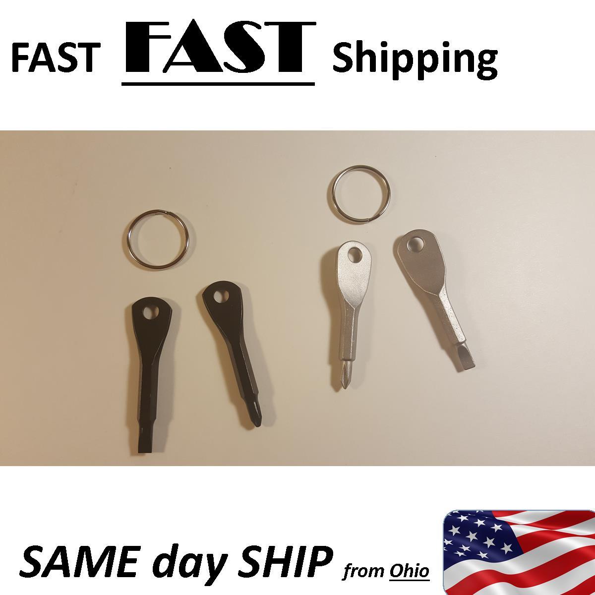 mini multi-tool -- 2 SETS -- key chain screwdriver set - keychain tools multi