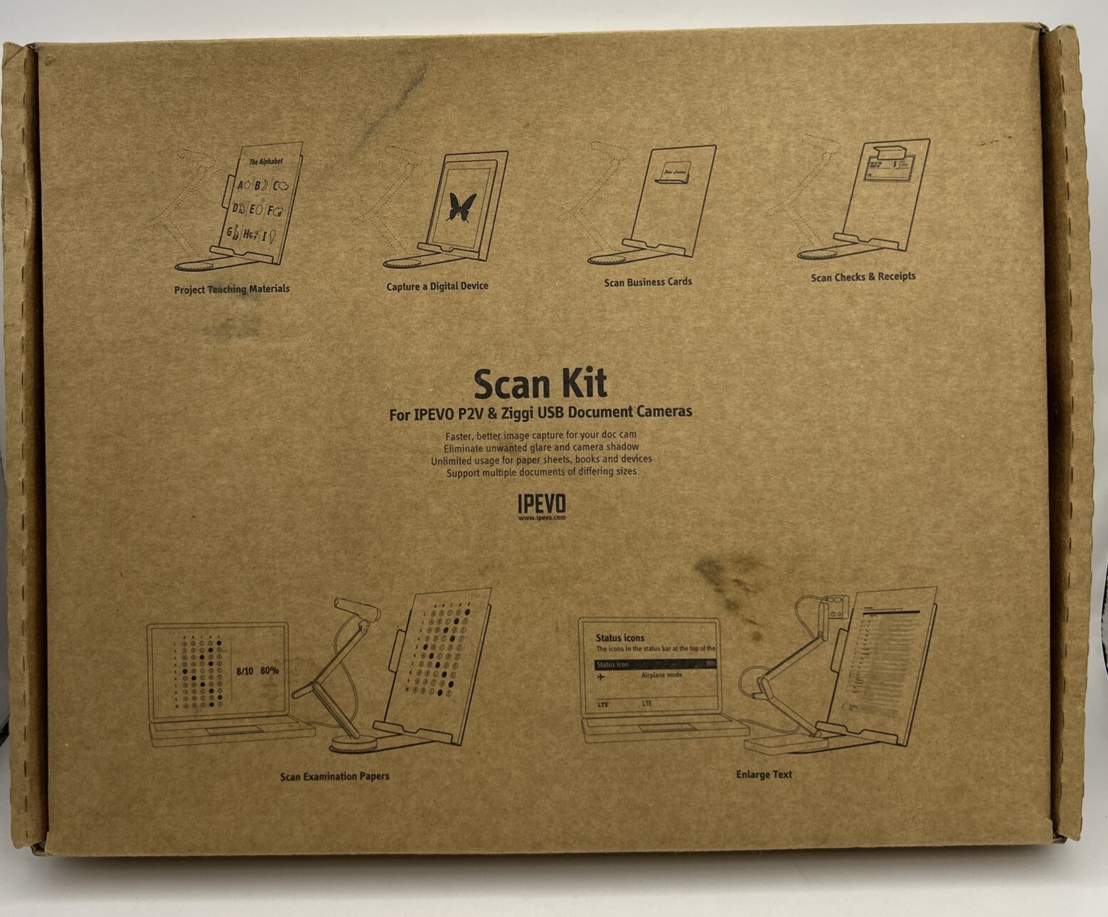 Scan Kit For IPEVO P2V & Ziggi USB Document Camera MESX-071P READ