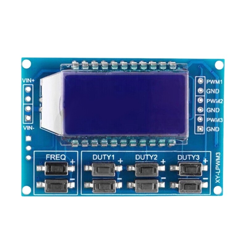 3 Channel PWM Pulse Generator Signal Generator Module Adjustable Frequency