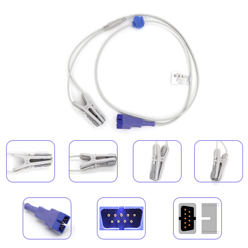 Fit For N-10, N-180 monitor accessories oximetry probe ear clip pet use ,US,3PCS