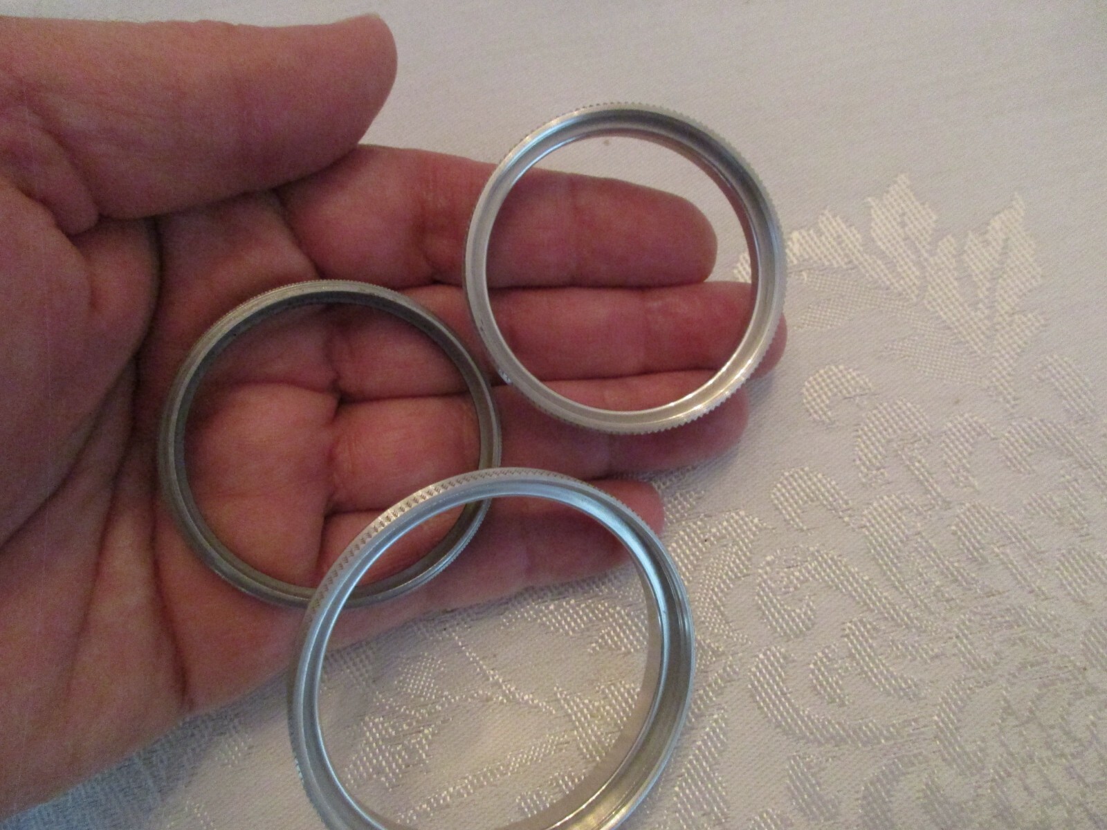 Lot of THREE Camera Adapter(?) Rings - Estate - Unmarked