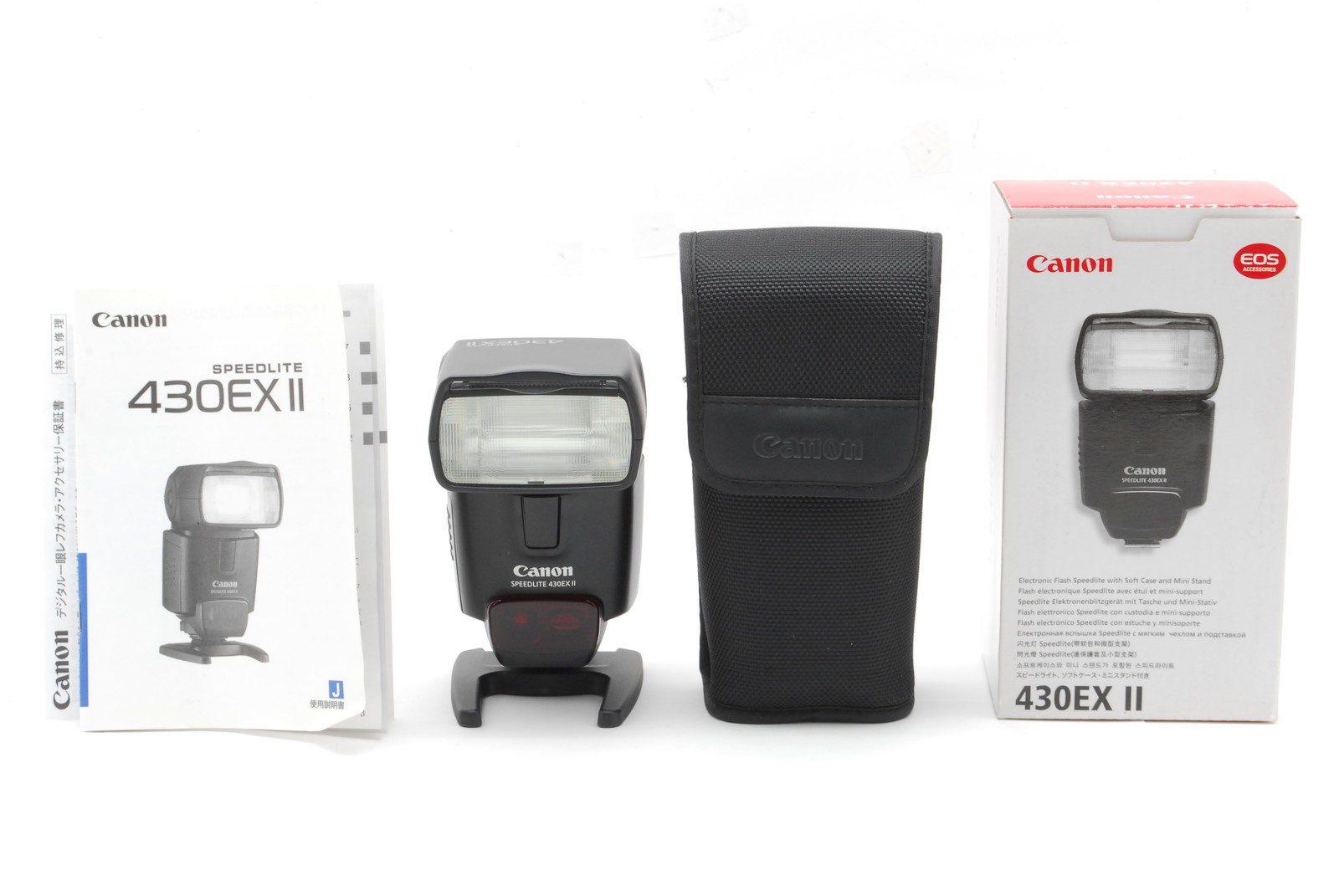 [Top MINT] Canon 430EX II speedlite flash with Case & Box From JAPAN