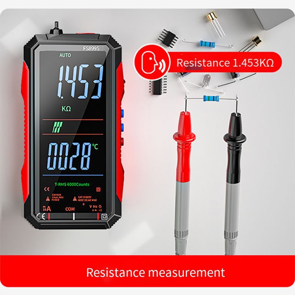 FS899S Test Meter Supporting Multiple Measurement Modes Including AC DC Voltage