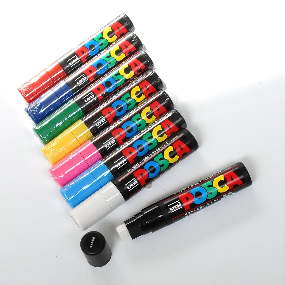 Uni Posca Extra Bold Marker, White (PC17K.1)