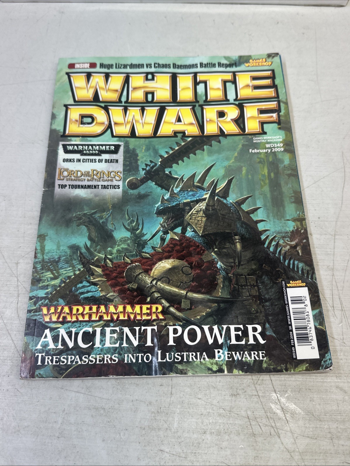 Games Workshop Monthly Magazine White Dwarf 349 February 2009 Warhammer 40k Lotr
