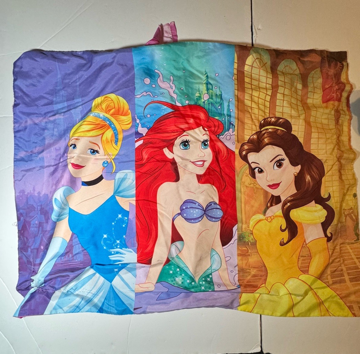 Disney Princess Cinderella, Belle, Ariel Pillow Sham