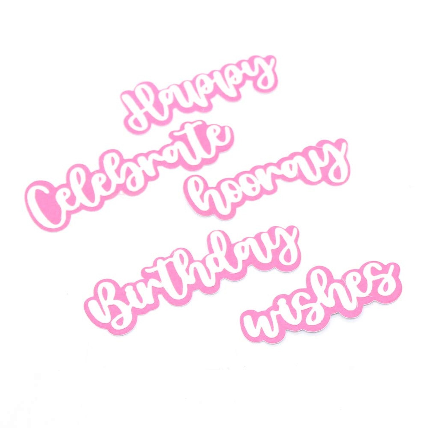 KSCRAFT Birthday Shadow Words Metal Cutting Dies Stencils for DIY Scrapbookin...