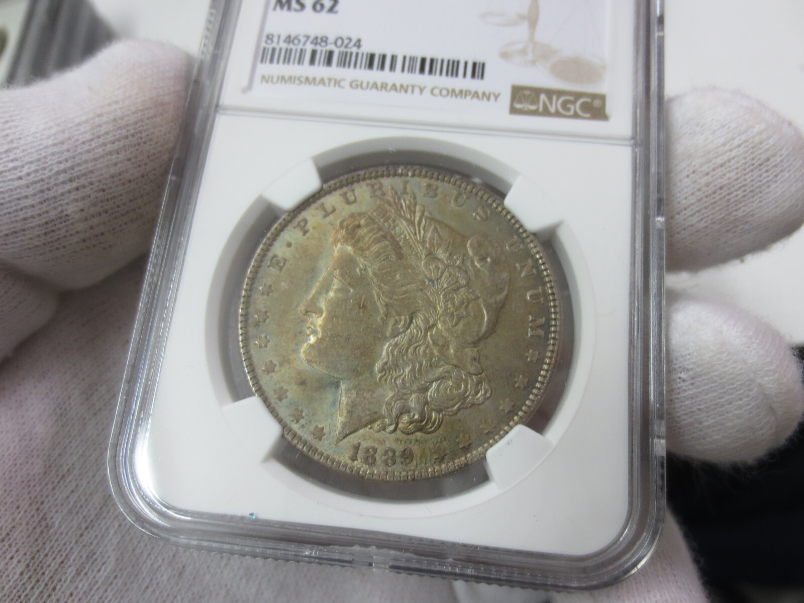 1889P Morgan Dollar NGC MS62 (024) (Nice Original Toning)