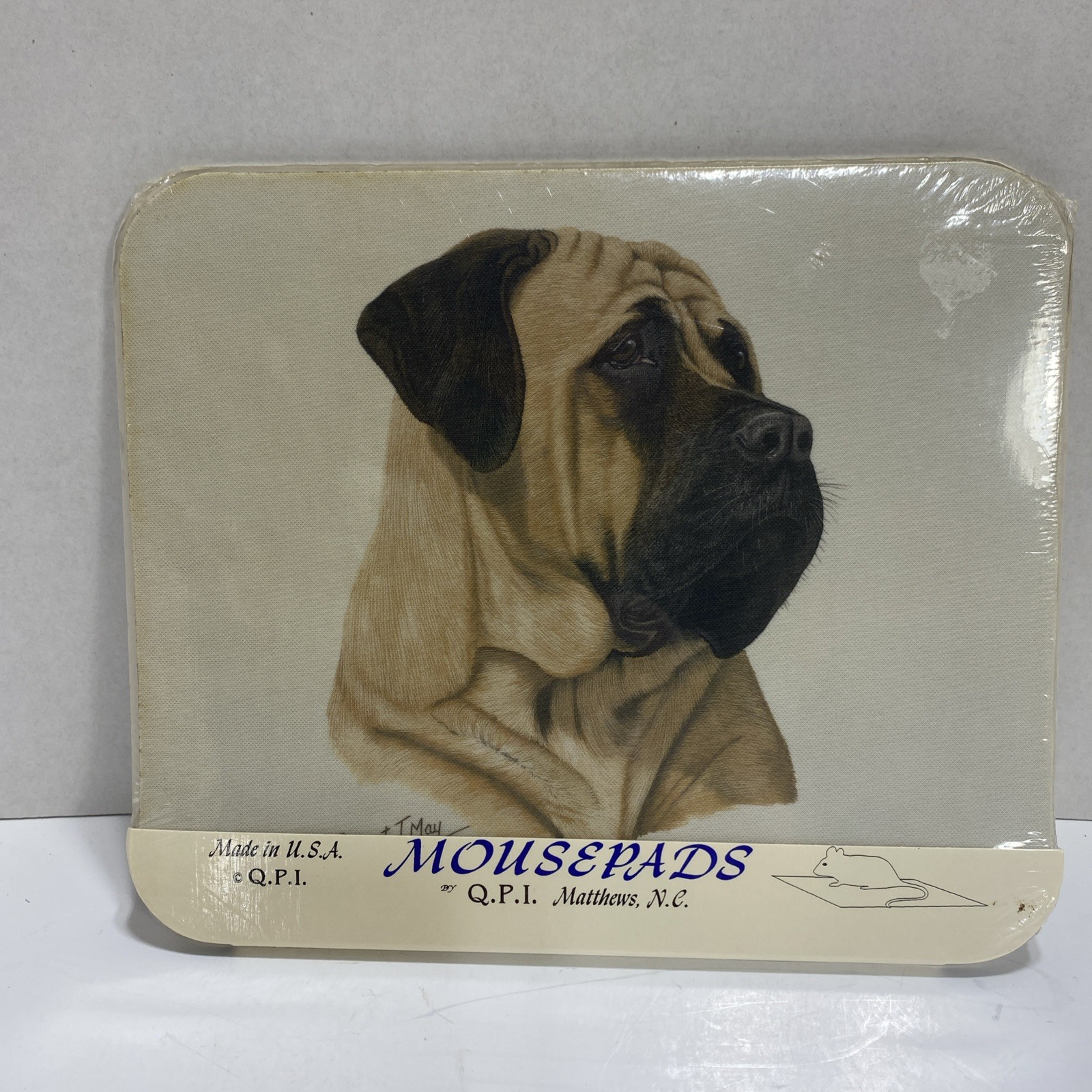 Matiff  Dog Mouse Pad QPI By Robert May Made In USA