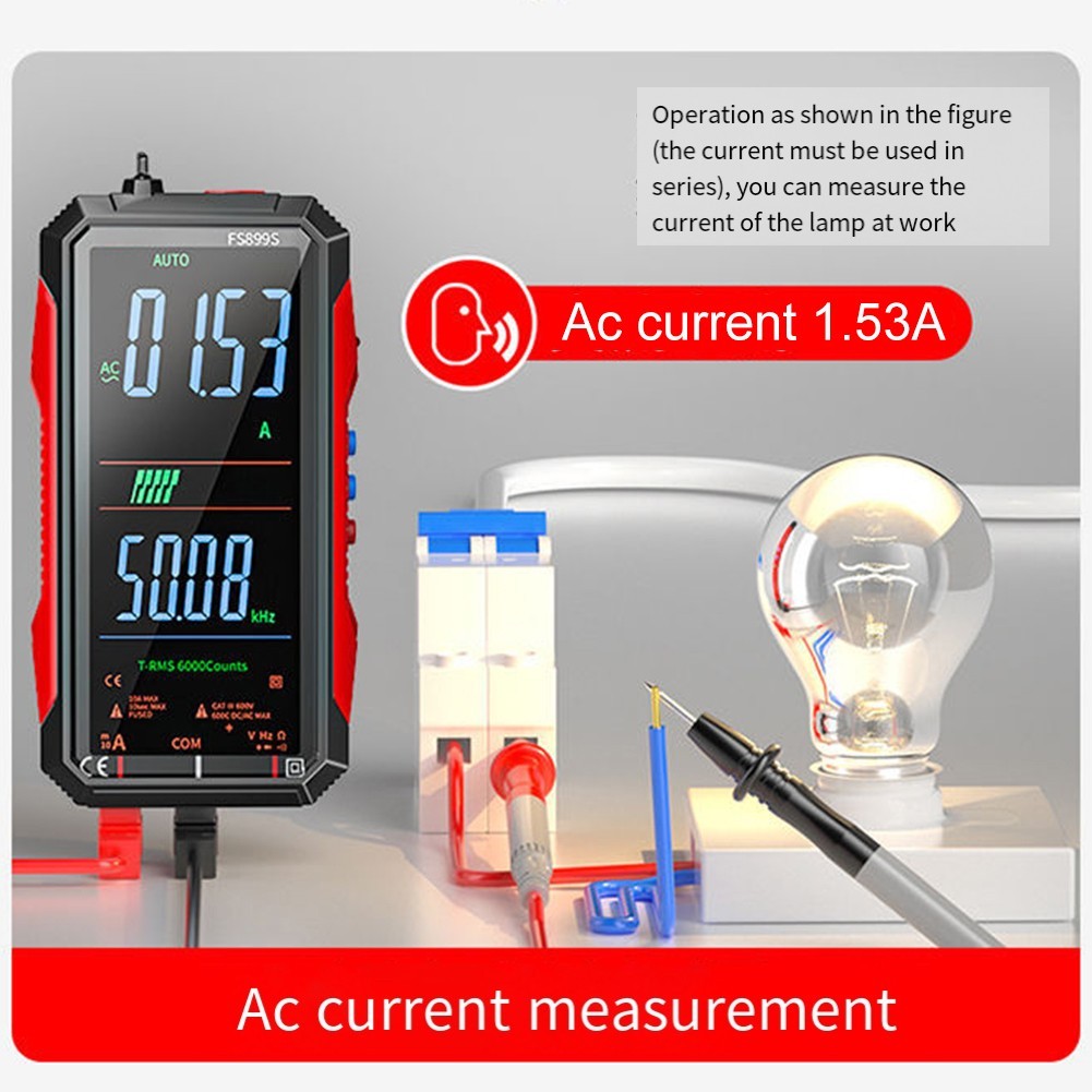 FS899S Test Meter Supporting Multiple Measurement Modes Including AC DC Voltage
