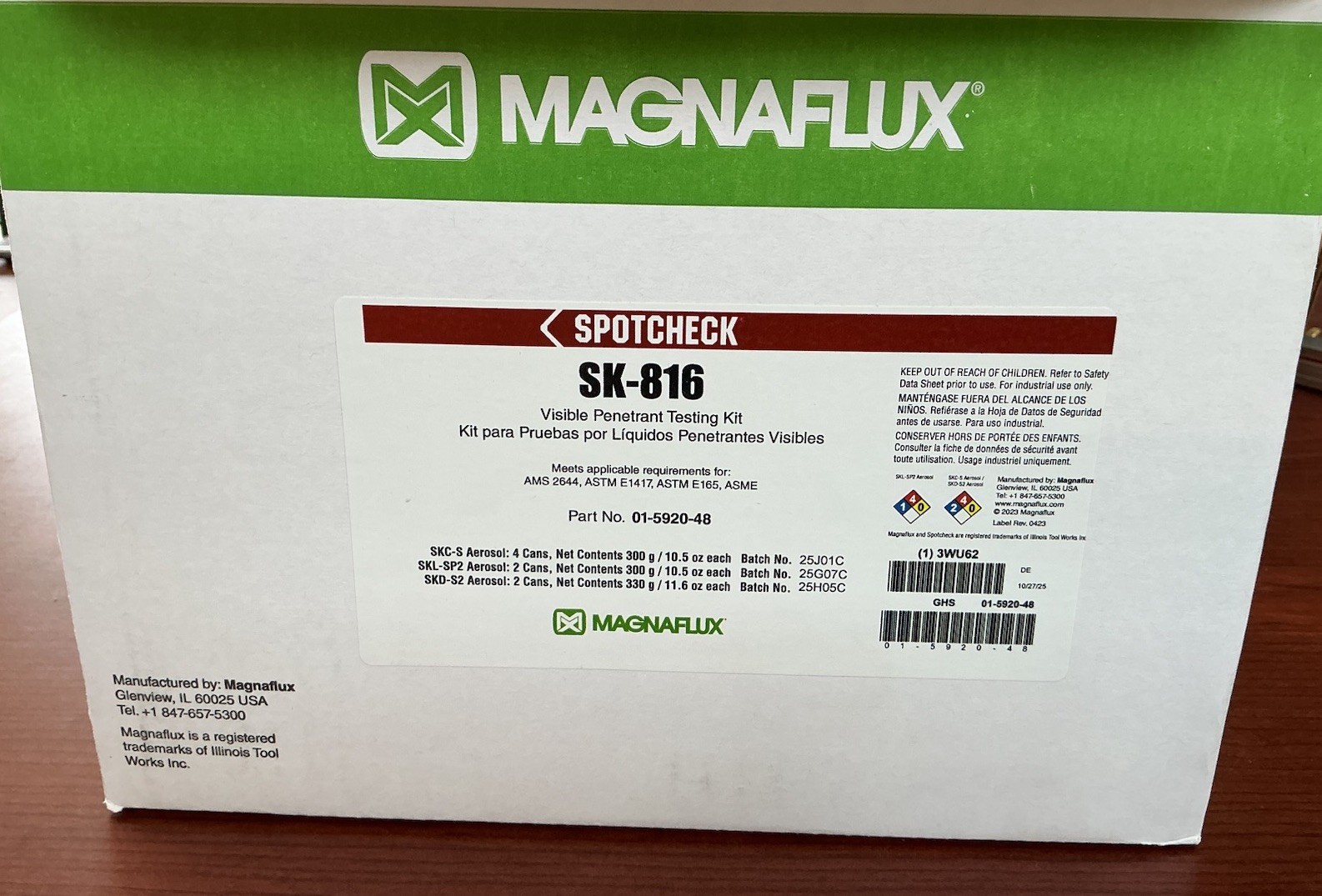 NEW Magnaflux 01-5920-48 General Purpose Spotcheck Testing (Kit SK-816) B113