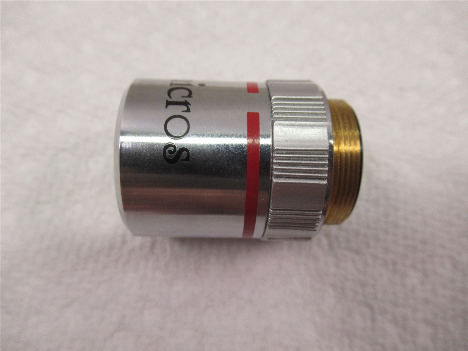 Micros Austria 4x Microscope Objective Lens 0.10 Plan Infinity Corrected