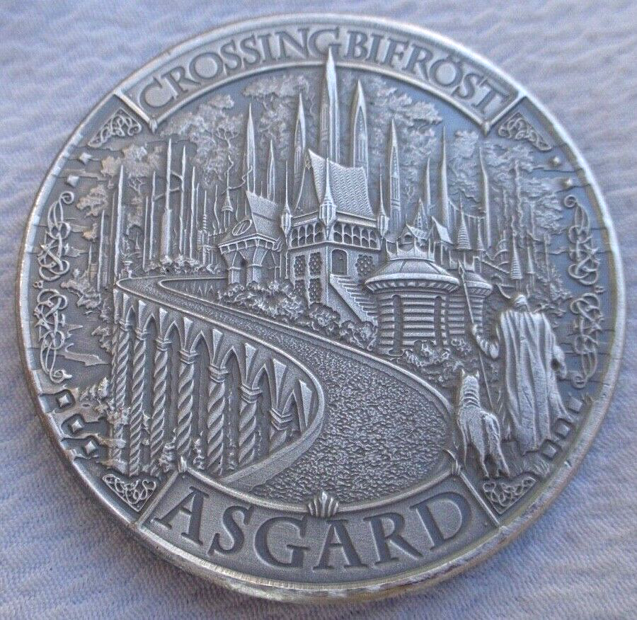 1 oz. ASGARD Mythical Cities Series ODIN antiqued UHR rounds .999 fine silver