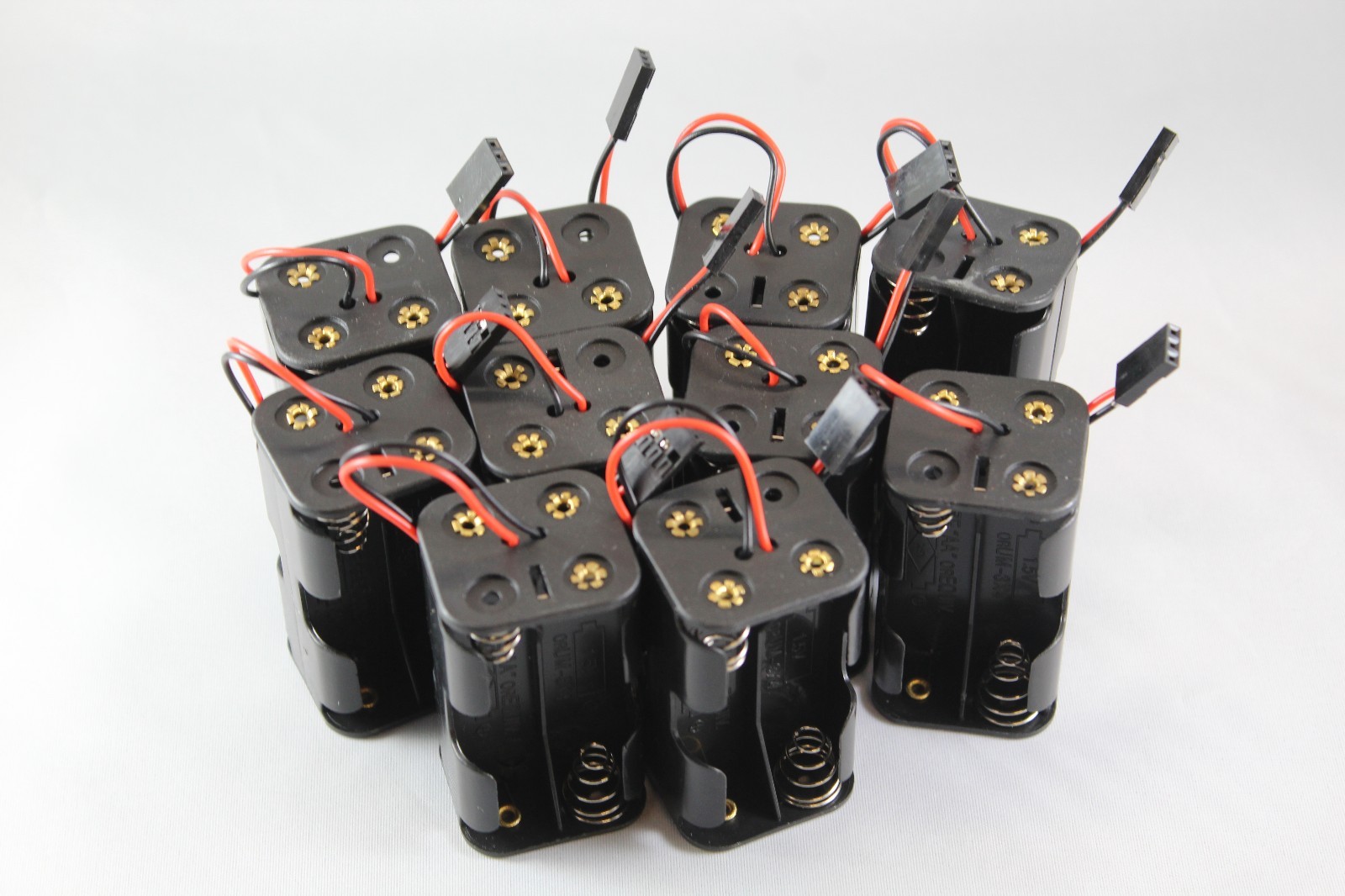10pcs 6V RC 4xAA Battery Holder Futaba Plug For Receiver Cars Heli Planes Boats