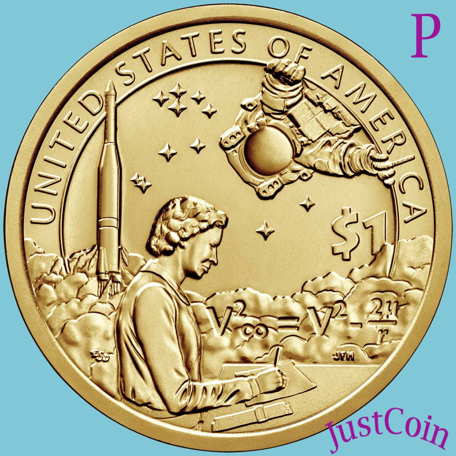 2019-P NATIVE AMERICAN SPACE PROGRAM UNCIRCULATED SACAGAWEA DOLLAR