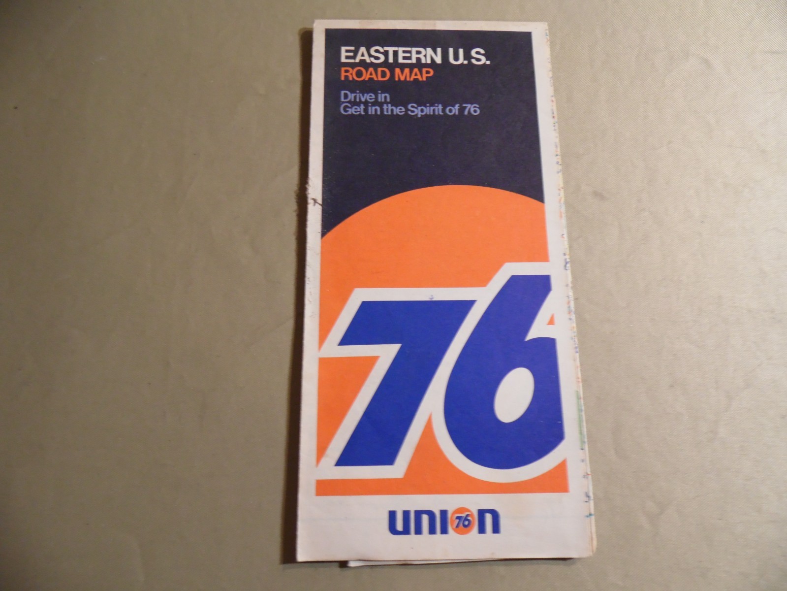 Eastern US Road Map Union 76 / Circa 1971 / Free Domestic Shipping