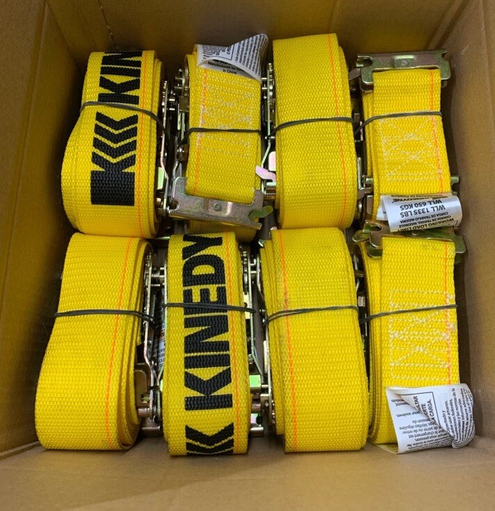 (8) E Track Ratchet Straps 12' Cargo Van Box Truck Enclosed Trailer Tie Down