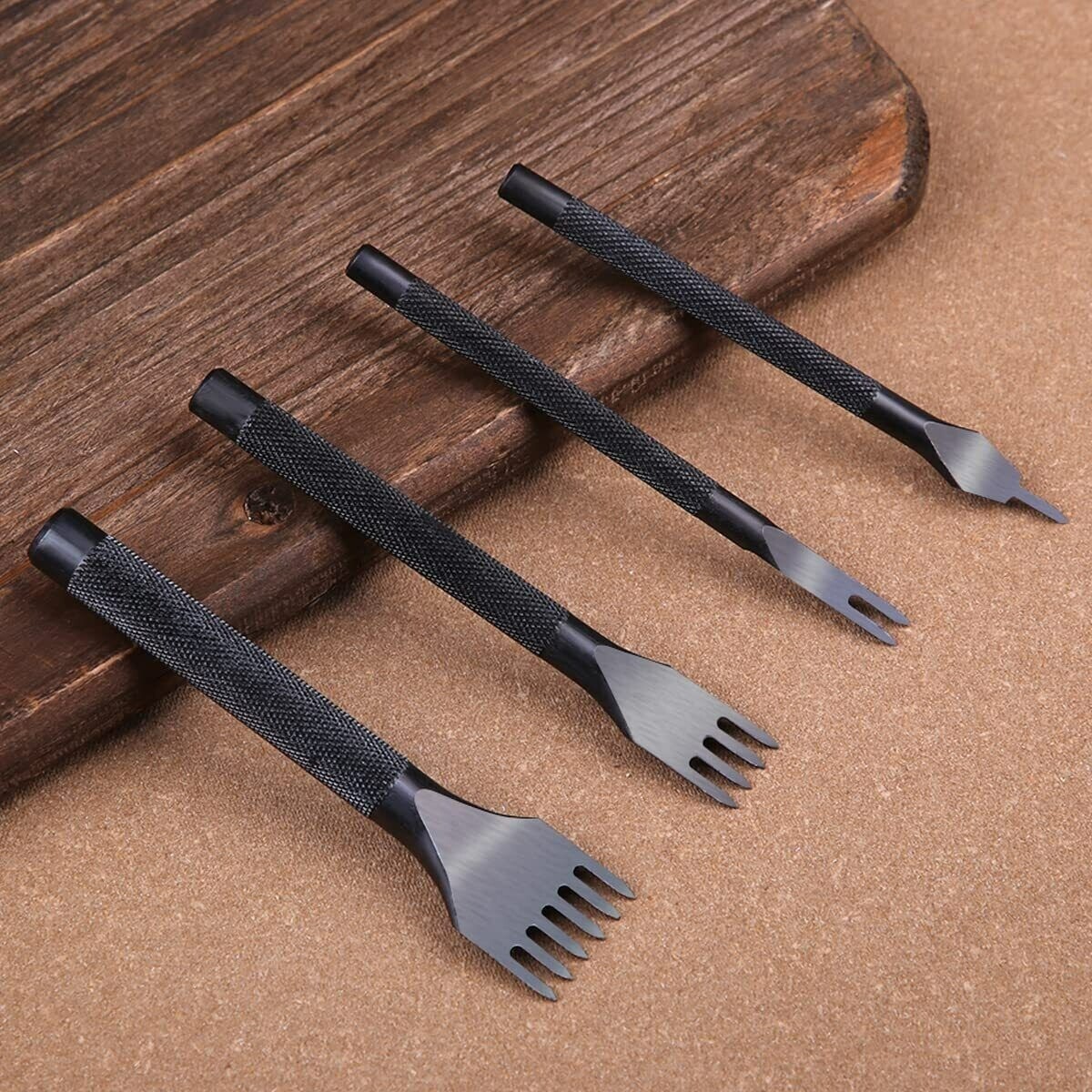 Leather Hole Punches Craft Tool 1/2/4/6 Prong DIY Diamond Lacing Stitching Punch