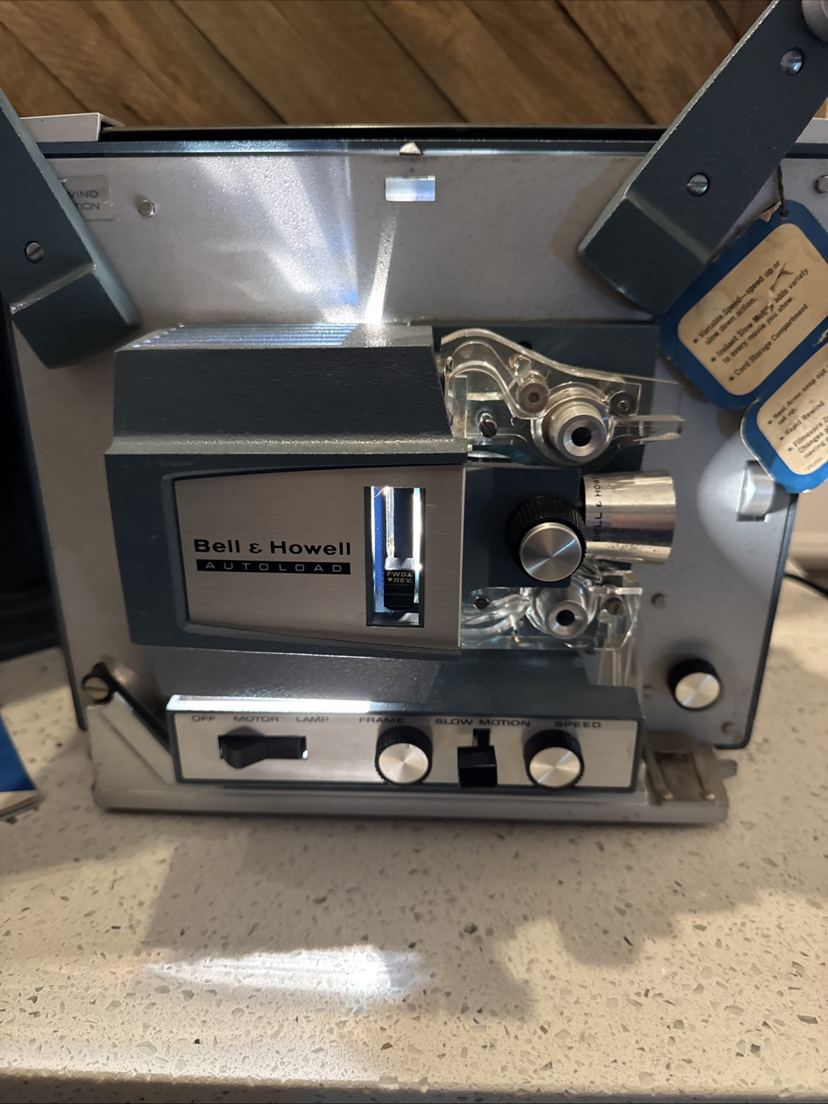 Vintage Bell & Howell 482 Auto load Super 8 Projector Tested Lights & Motor~Read
