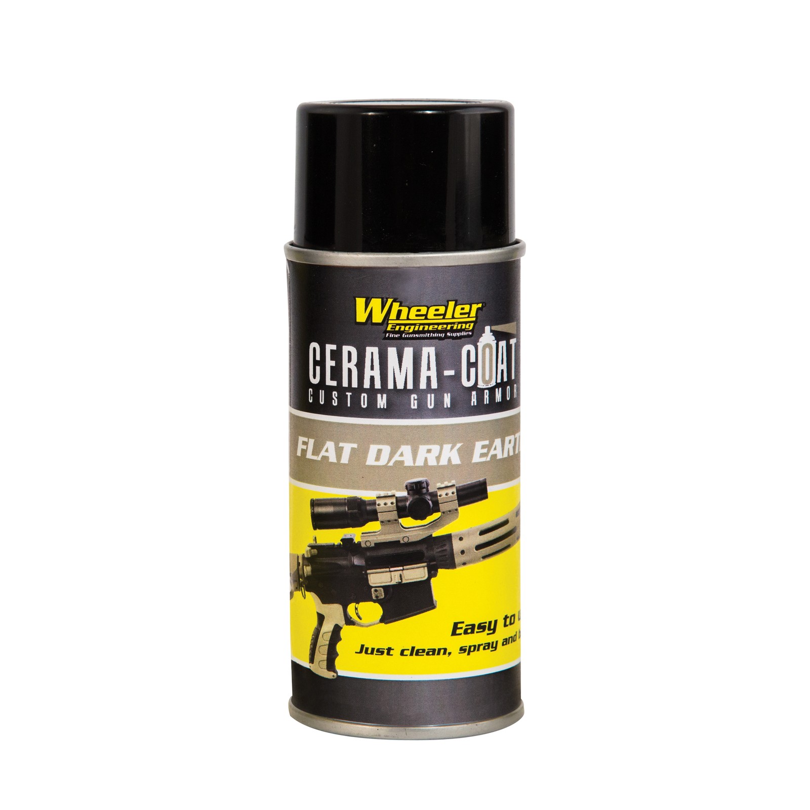 Wheeler Cerama-Coat Ceramic Firearm Finish Spray 4oz Flat Dark Earth Matte