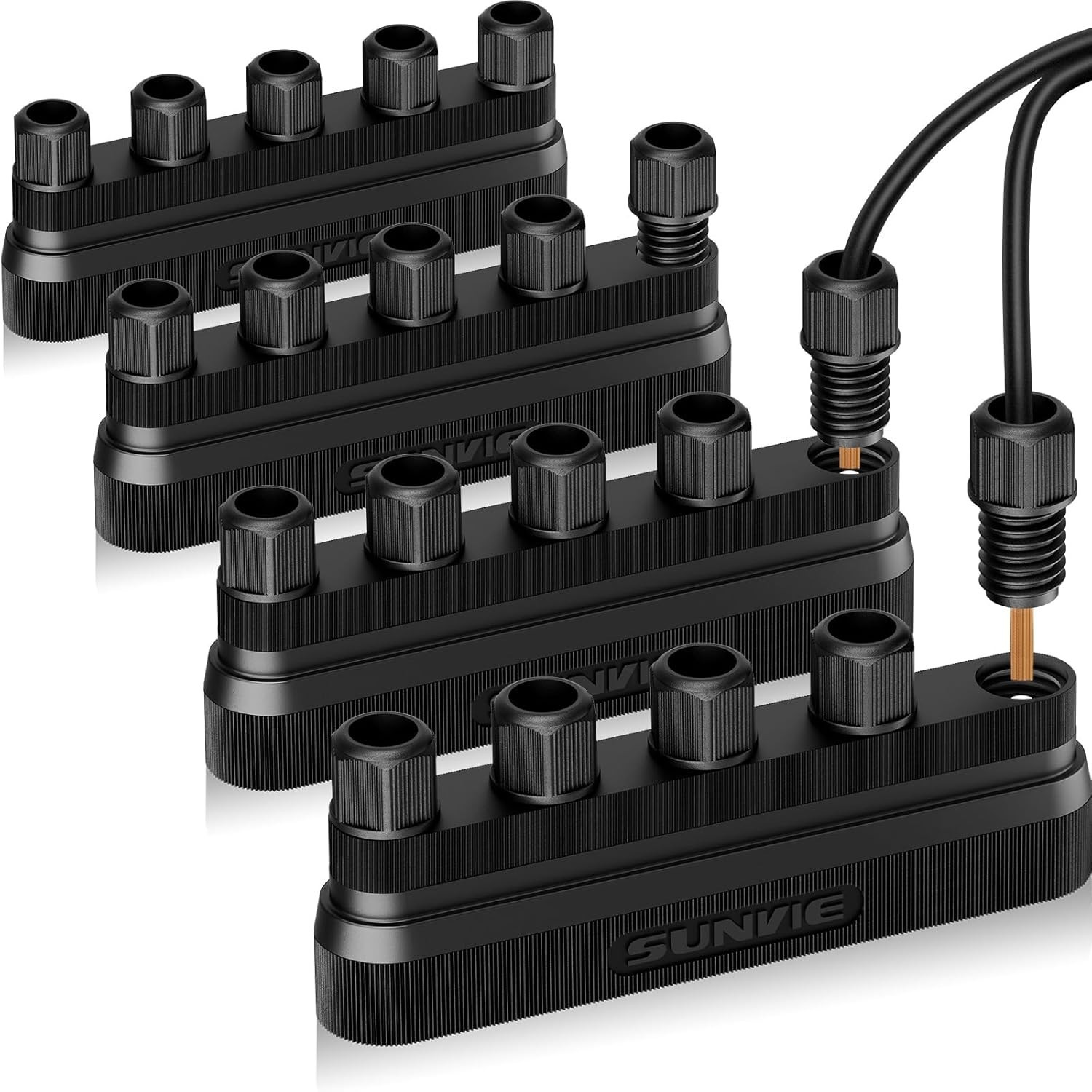 Low Voltage Landscape Lighting Connectors 12-20 Gauge 5-Way Junction Hub for ...