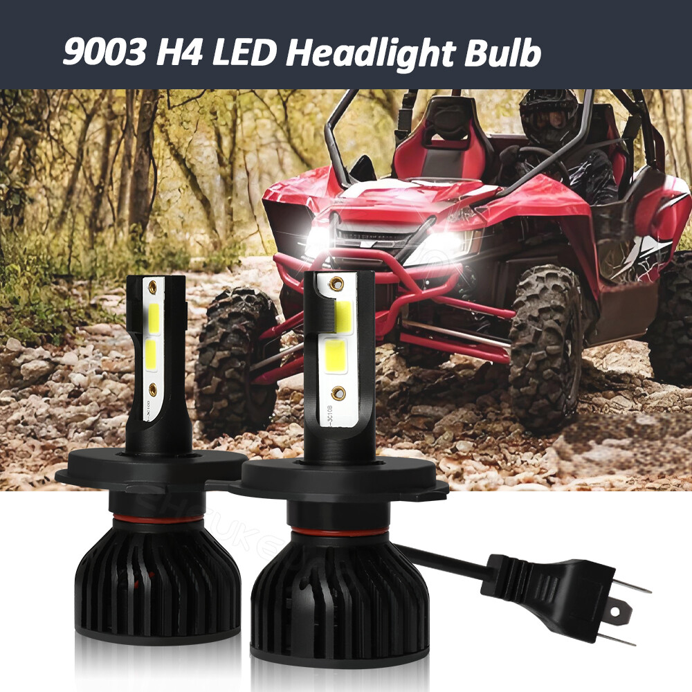 2x Snowmobile LED Headlight Kit For Polaris RMK 500 600 700 800 900 6000K White