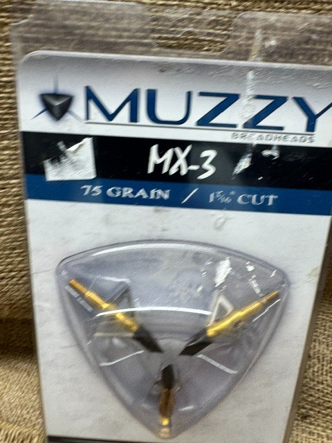 Muzzy Mx-3, 75 Grain, 1.3/16th” Cut Broadhead’s *New