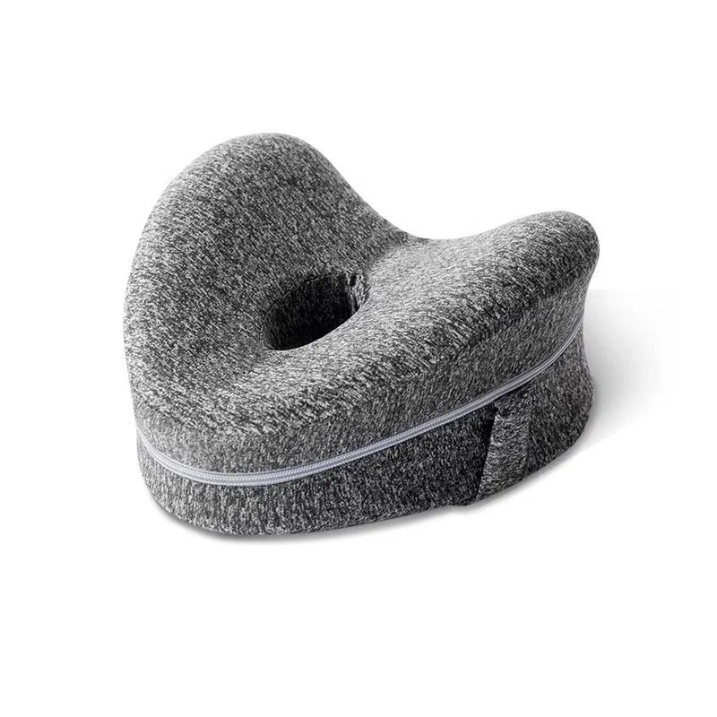 Memory Foam Knee Pillow for Side Sleepers Sciatica Hip Joint Back Pain Relief