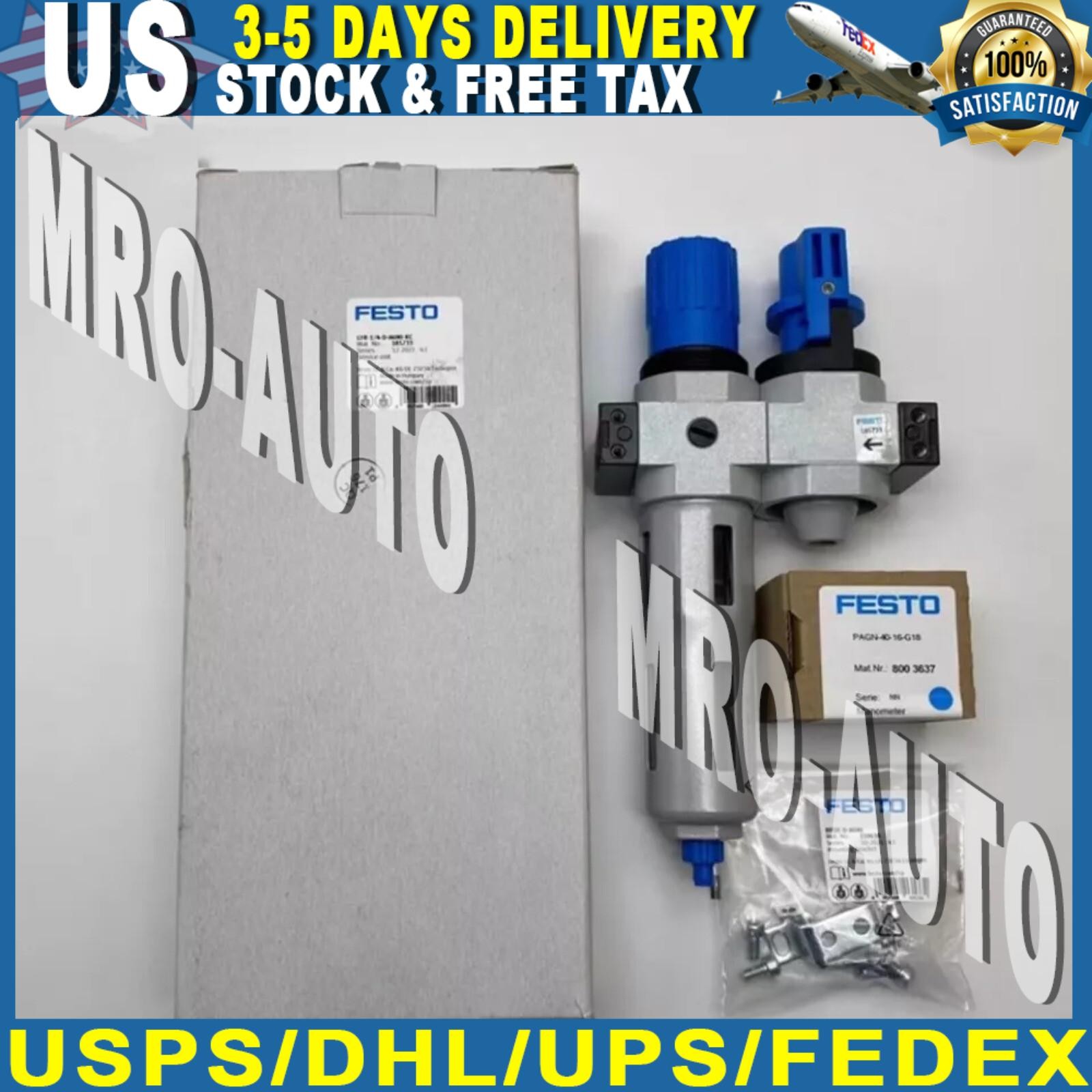 NEW FESTO 185733 LFR-1/4-D-MINI-KC Air source treatment device combination