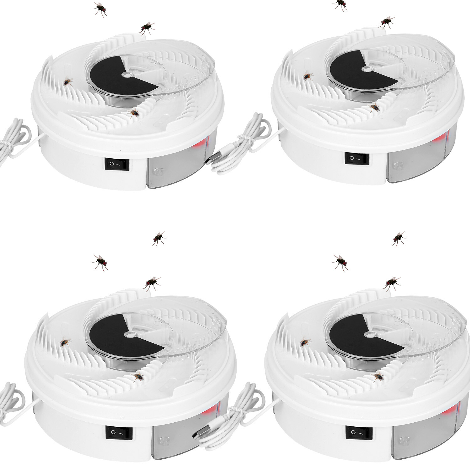 USB Powered Electric Fly Trap Device Automatic Flycatcher with Trapping Fly Trap