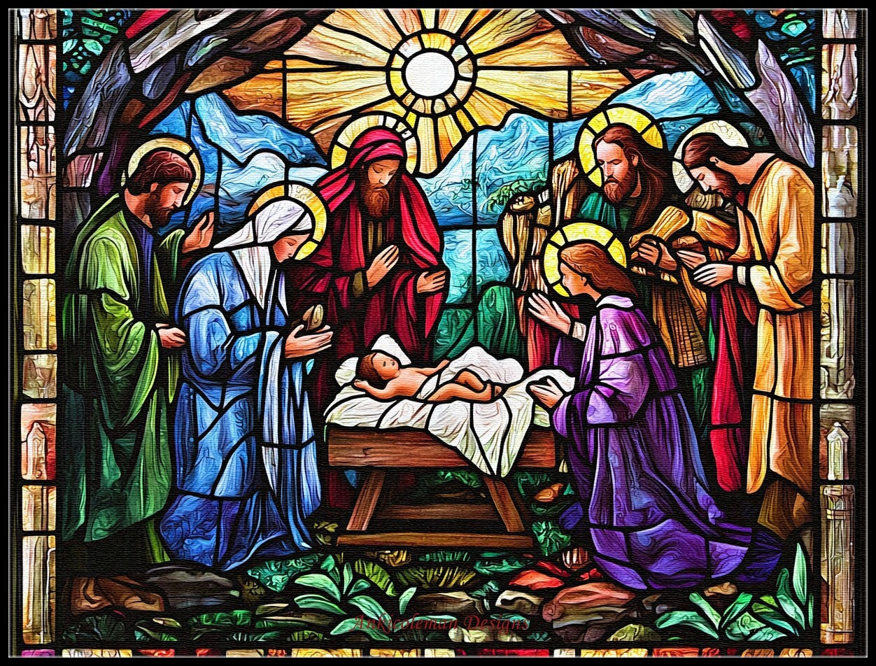 Evening Nativity 2 Chart Counted Cross Stitch Patterns Needlework DIY DMC Color