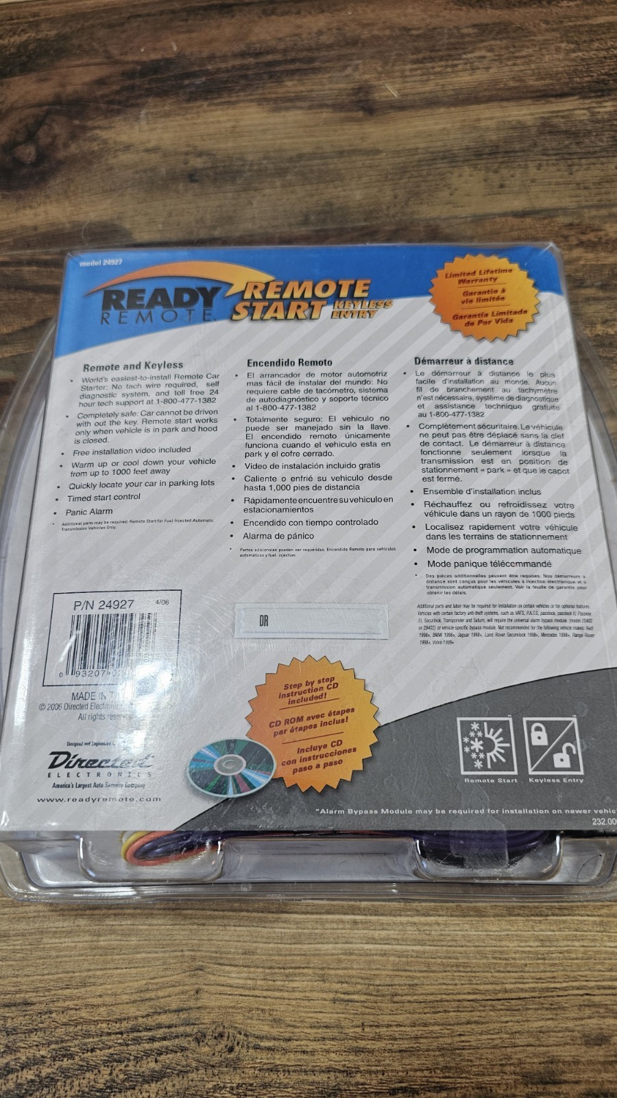 Ready Remote Keyless Entry And Remote Start Model 24927 W/ 2 Fobs