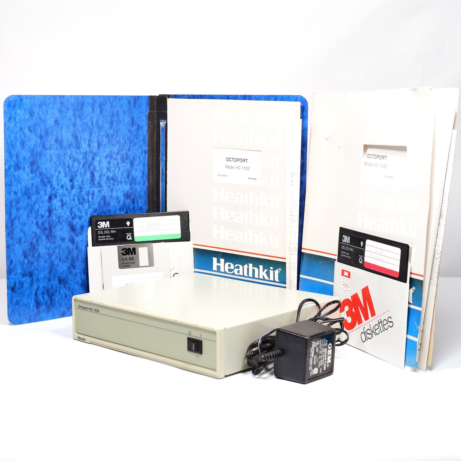 HEATHKIT OCTOPORT Model HC-1032 Heath Co. with 9VAC Power Supply and Manual