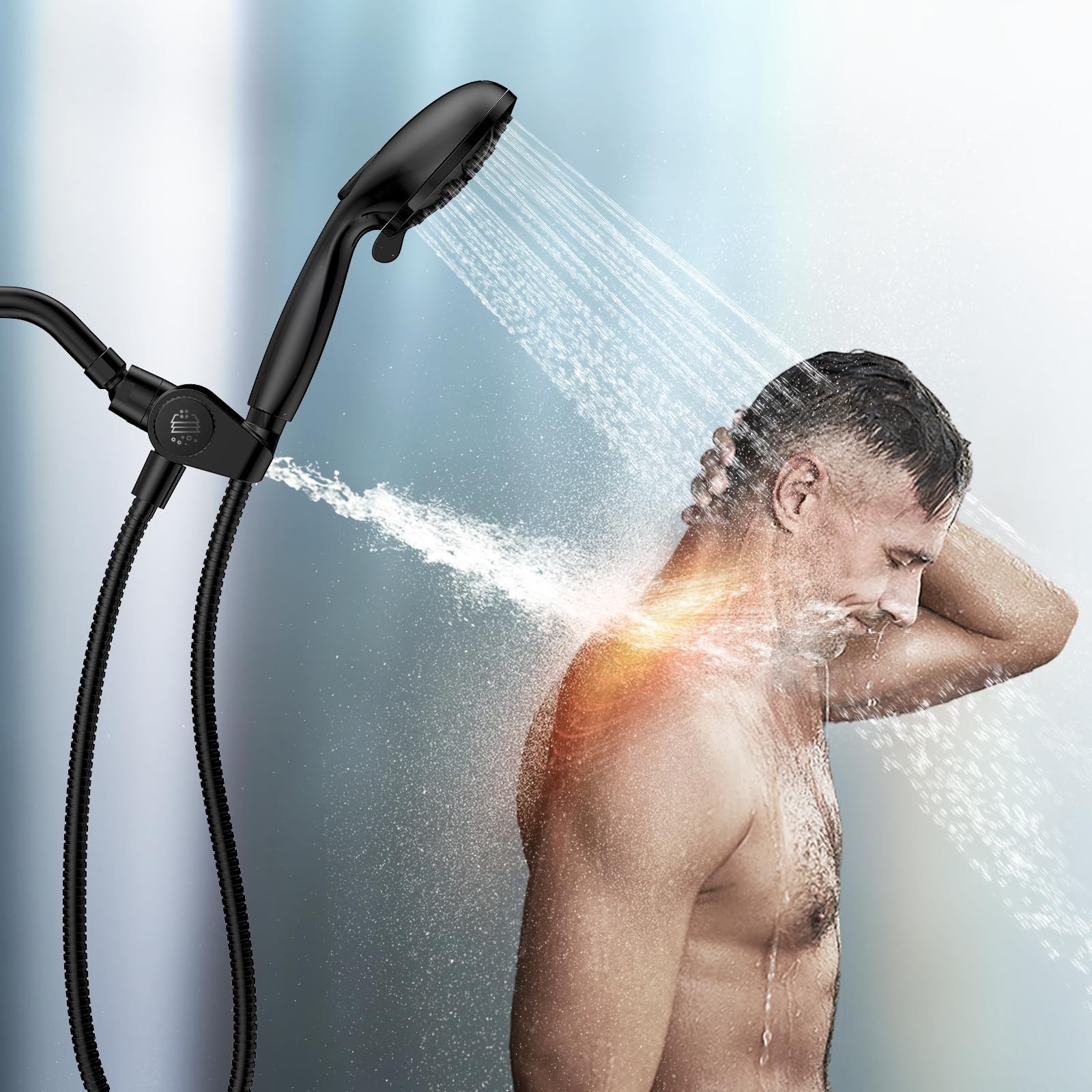 Filtered Shower Head with Handheld Combo - Dual 2-in-1 Spa System, 10 Modes, Hig