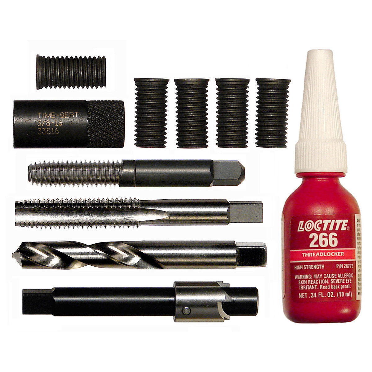 Time-Sert 0381F 3/8-16 Harley Davidson Head Bolt Kit - FREE SHIPPING!