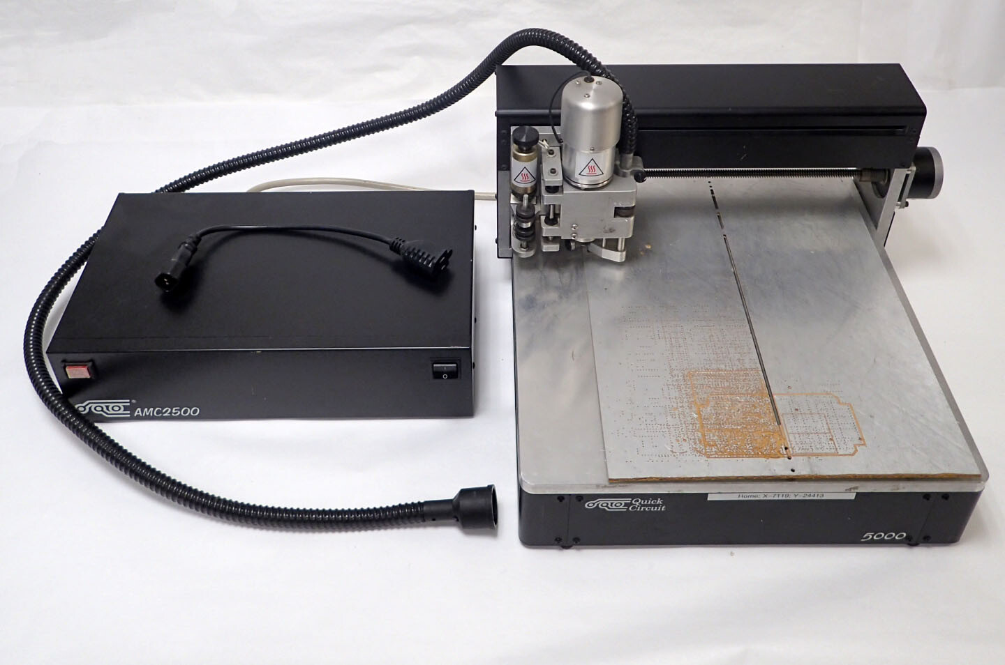 T-TECH QUICK CIRCUIT BOARD PROTOTYPING SYSTEM AMC 5000 MILLING TABLE CONTROLLER