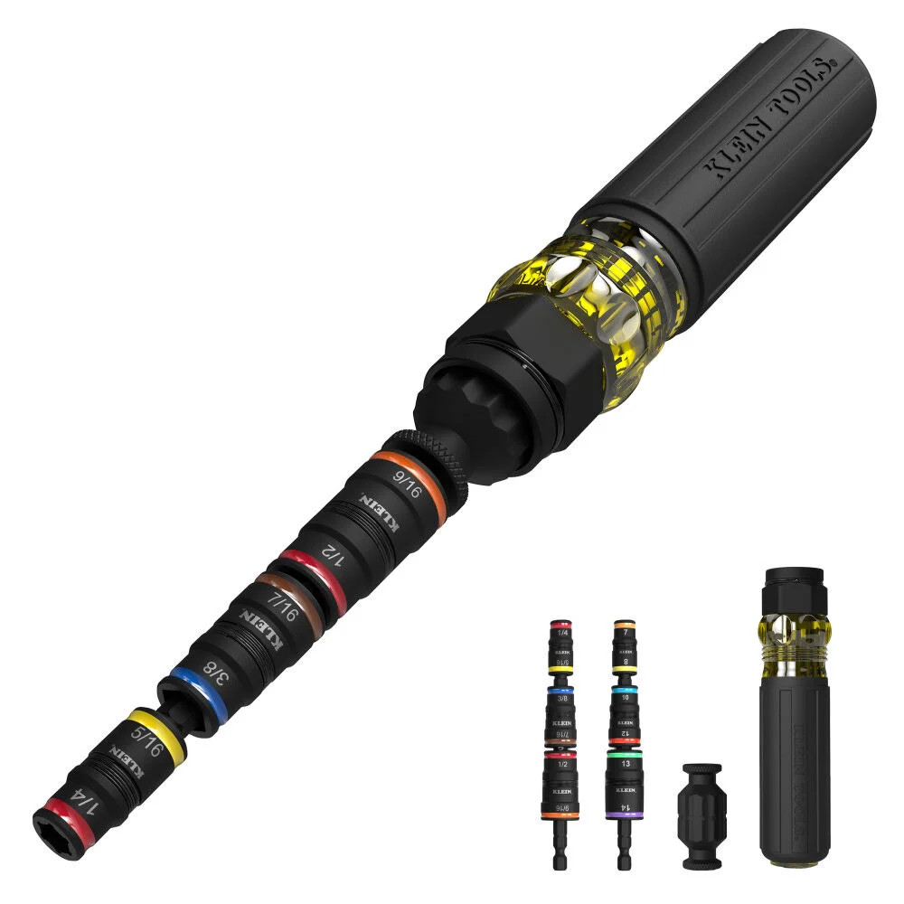 Klein Tools 14-In-1 Impact Rated Flip Socket