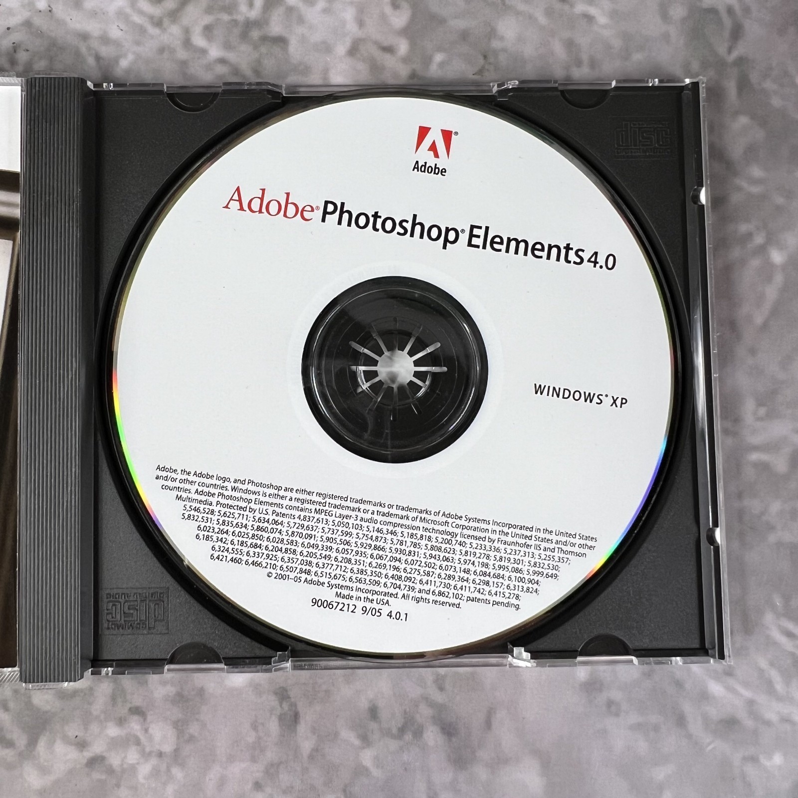 Adobe Photoshop Elements 4.0 - 2005 Vintage Software CD