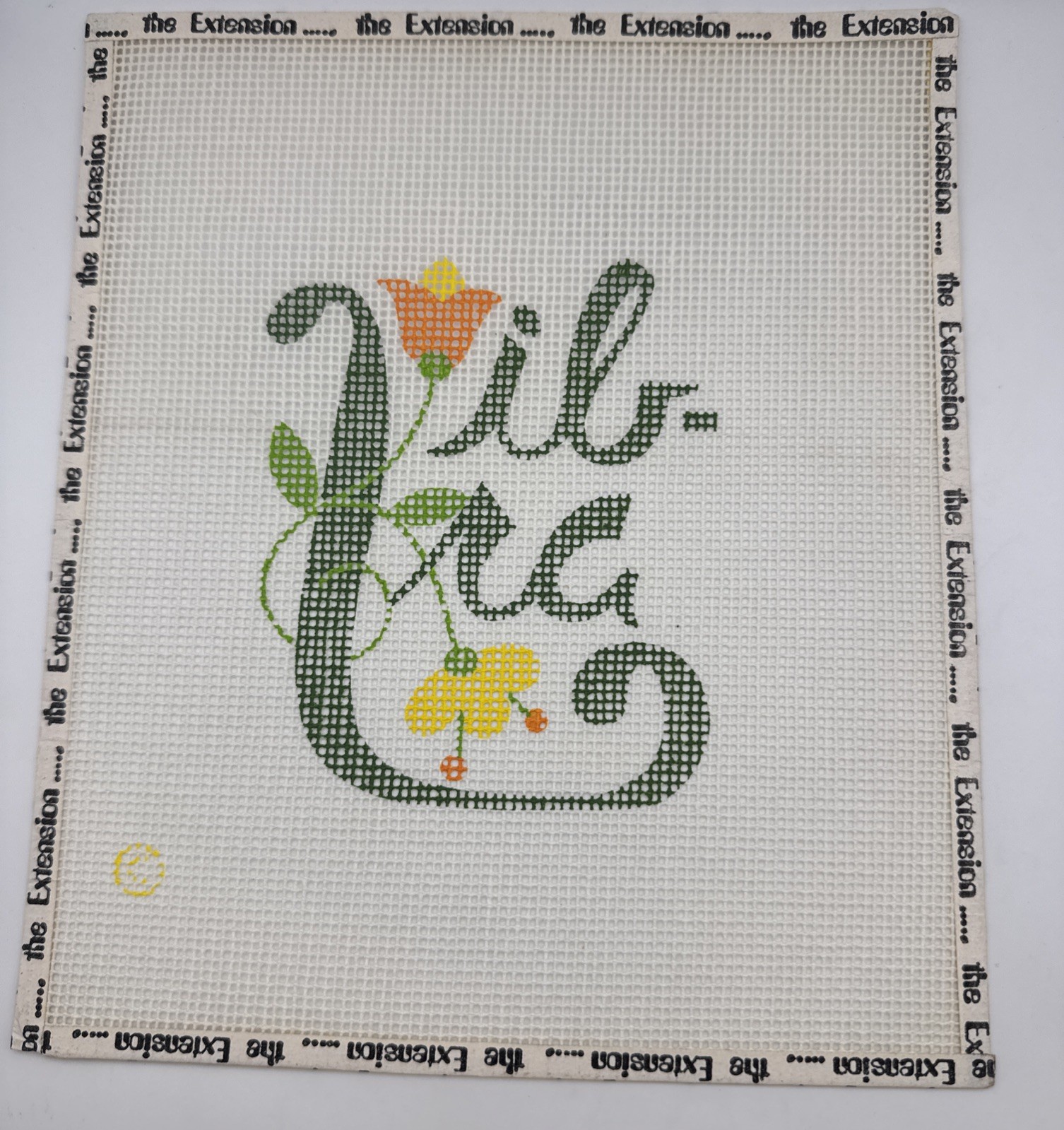 Vintage Floral Needlepoint Canvas Zodiac Sign Design: LIBRA (approx 8x8 Inch)