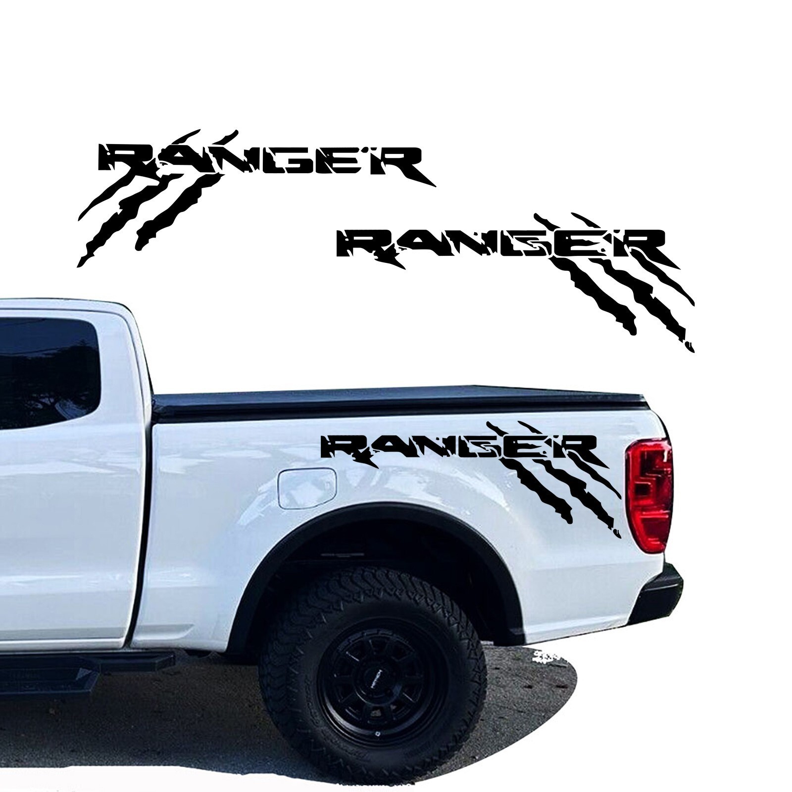 2Pcs Truck Bed Side Vinyl Claw Graphics Car Decal Stickers for Ford Ranger