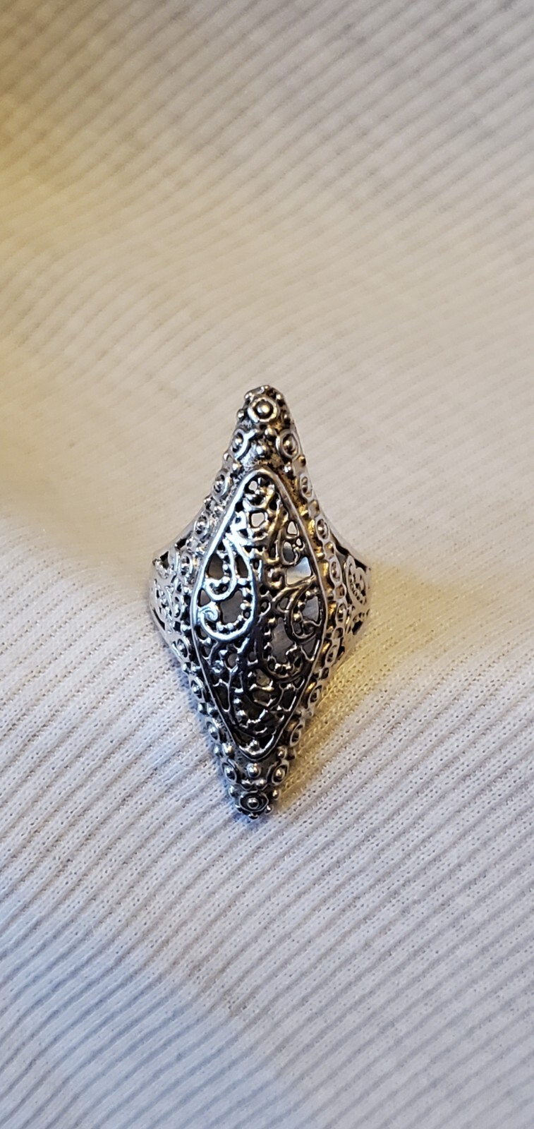 Sterling Silver 925 Long Ring