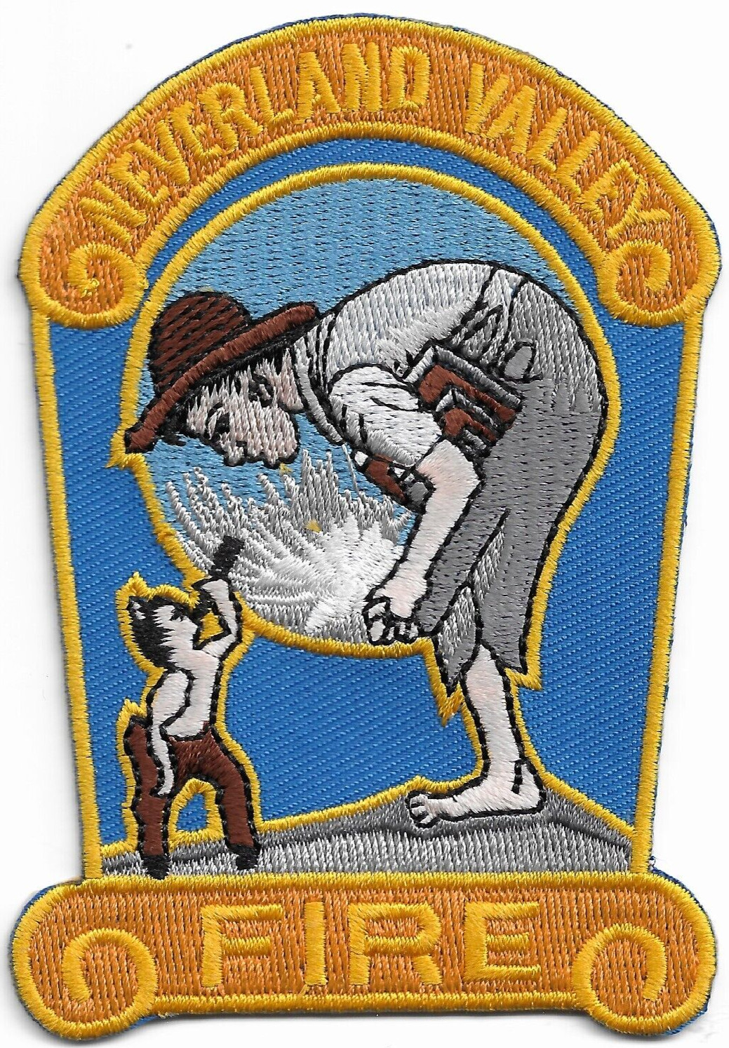 Neverland Valley  Fire "Michael Jackson", California  (2.75" x 4")  fire patch