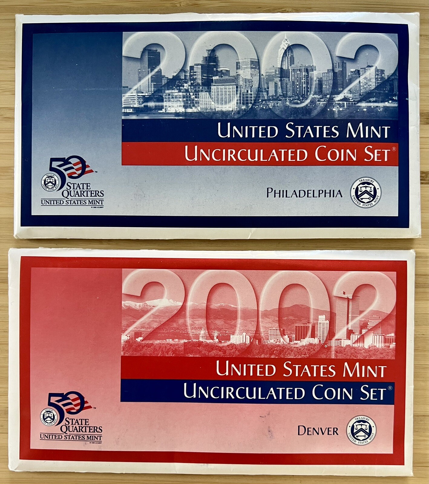 2002 P&D US Mint Uncirculated Coin Set w/OGP & COA