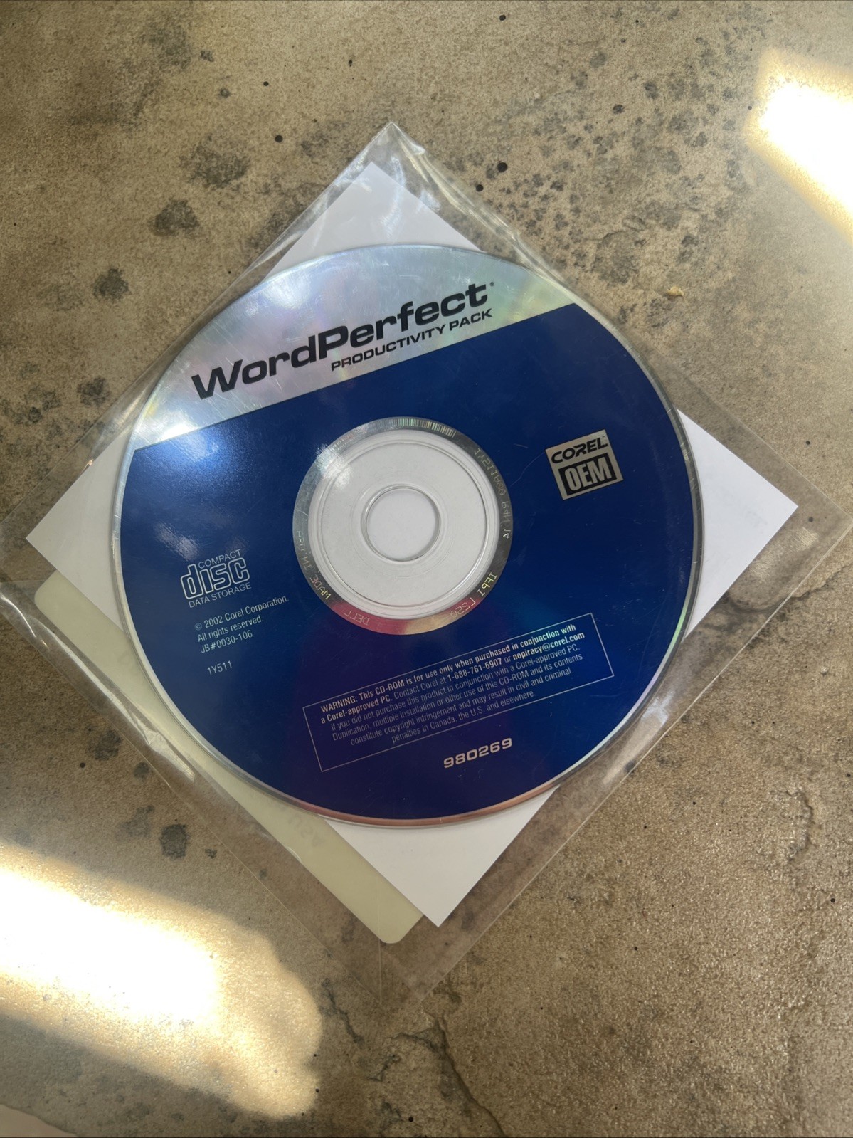 Corel WordPerfect Productivity Pack 2002 Never Been Opened