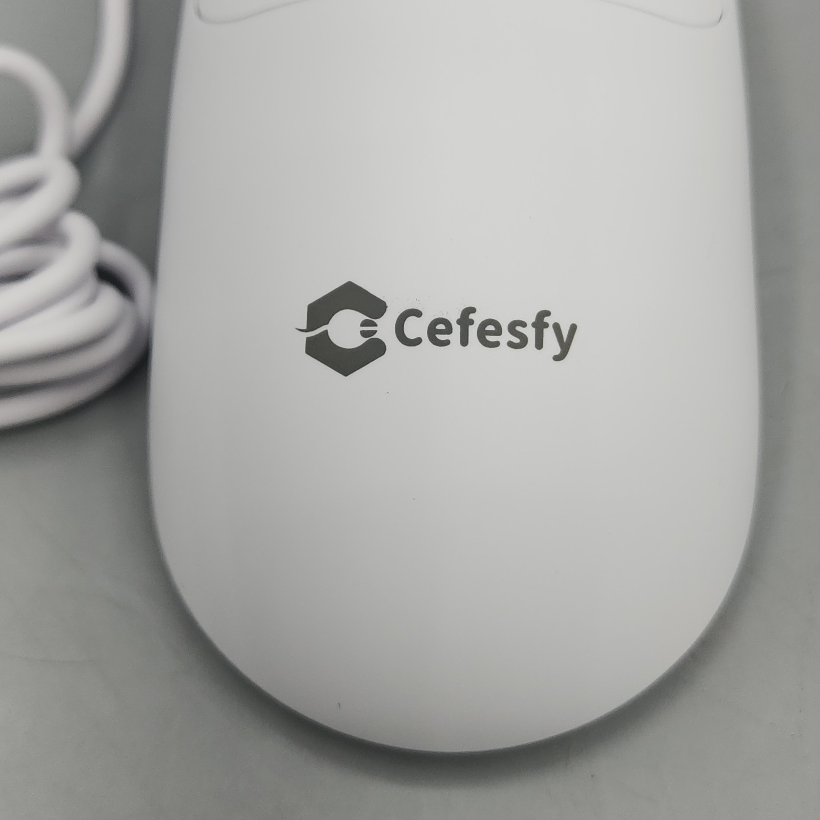 Mouse Cefesfy G580 White Wired Mouse New Open Box